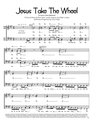 Jesus Take The Wheel (arr. Larry Wright)