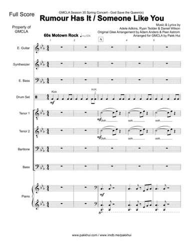 Rumour Has It (arr. Pakk Hui)