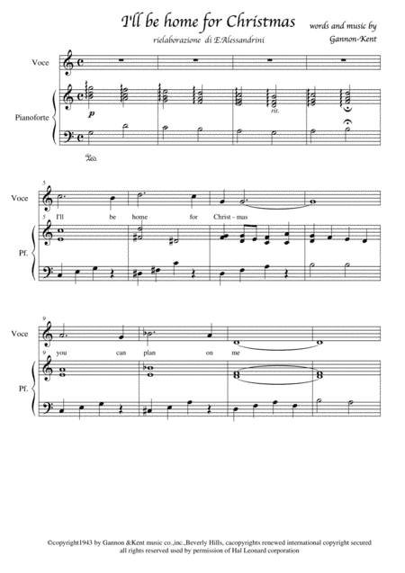 I'll Be Home For Christmas (arr. Ester Alessandrini)
