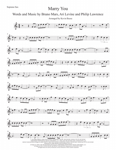 Marry You (arr. Kevin Busse)