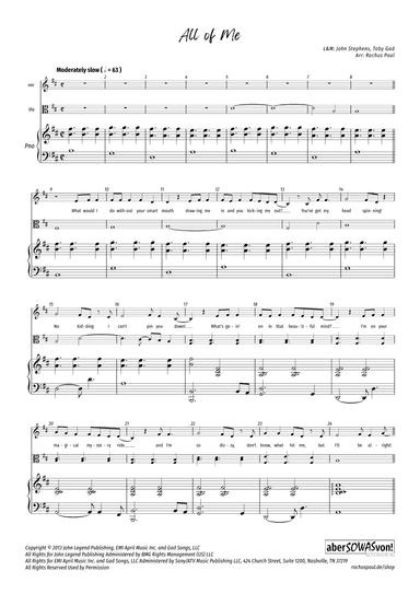 All Of Me (arr. Rochus Paul)