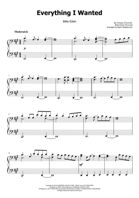 Everything I Wanted (arr. Mario Stallbaumer)