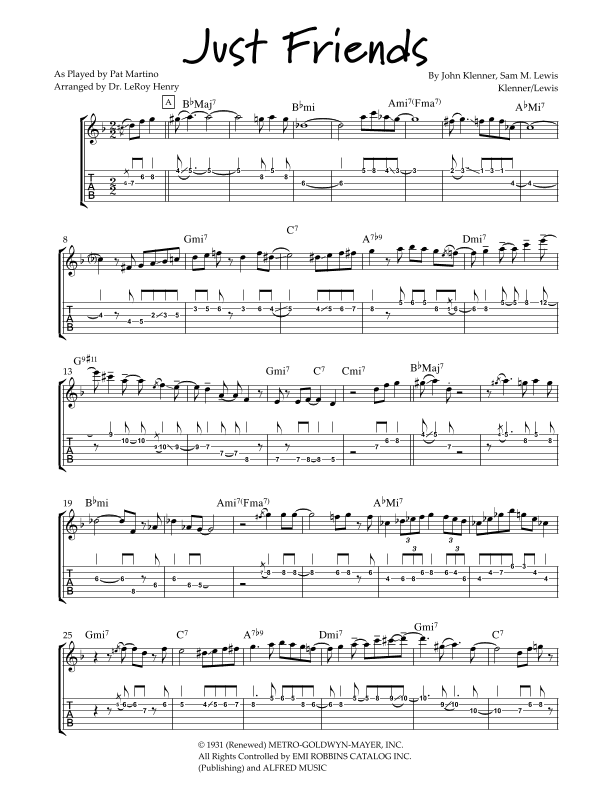 Just Friends (arr. Dr. LeRoy Henry)