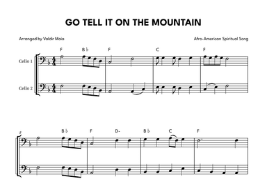 Go Tell It On The Mountain - Cello Duet (arr. Valdir Maia)