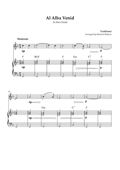 Al Alba Venid (arr. Kaiserin Rebecca)