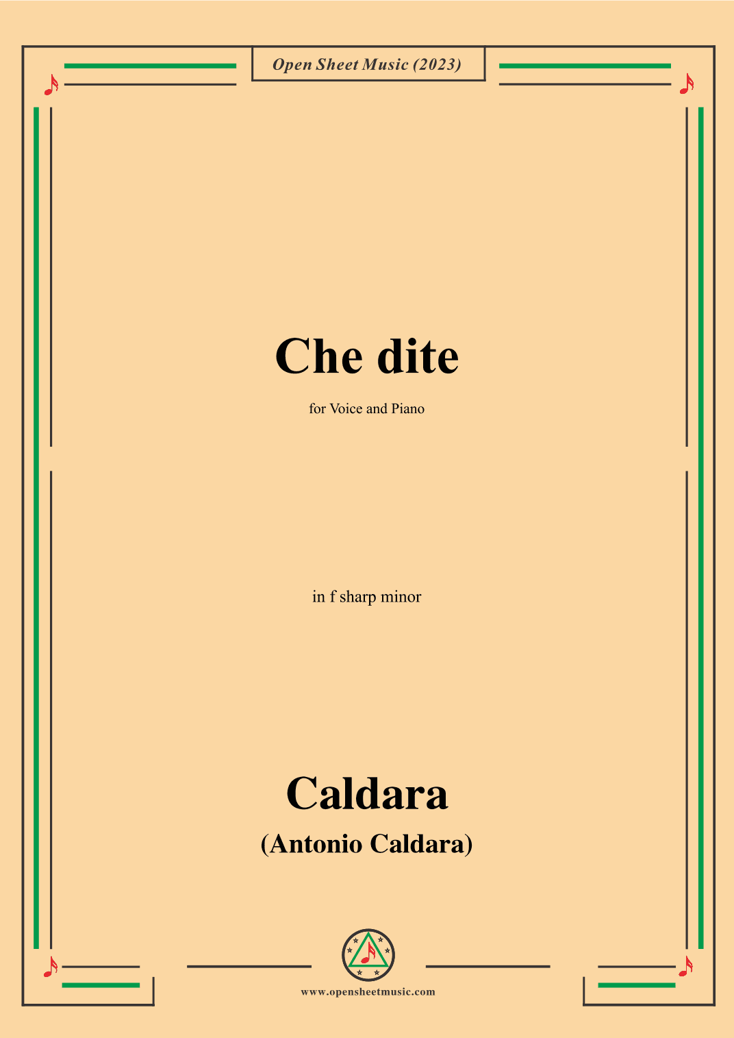 Caldara-Che dite,in f sharp minor (arr. OSM Press)