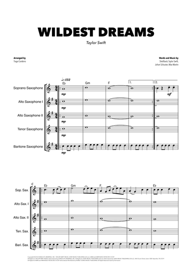Wildest Dreams (arr. Tiago Cordeiro)