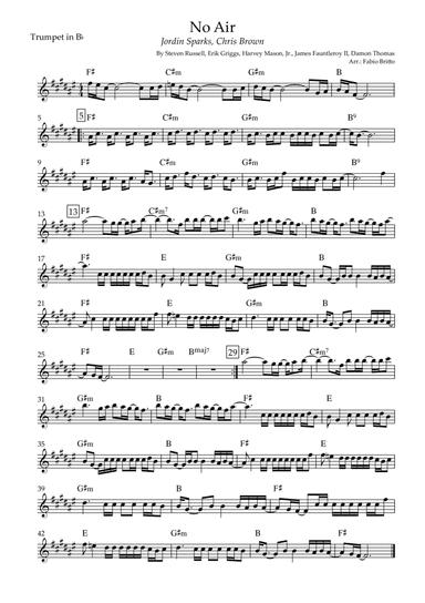 No Air (arr. Fabio Britto)