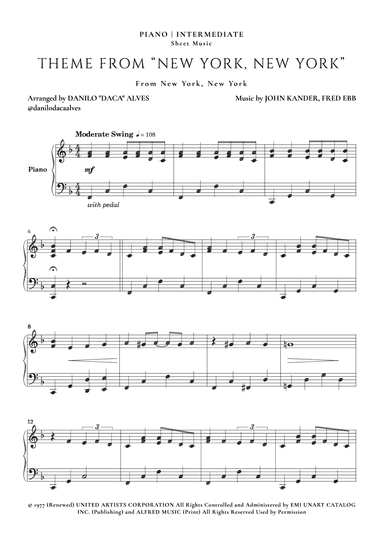 Theme From "new York, New York" (arr. Danilo "Daca" Alves)