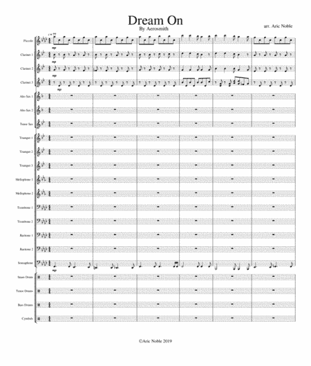 Dream On (arr. Aric Noble)
