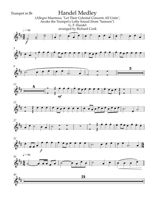 Handel Medley (arr. Richard Cook)