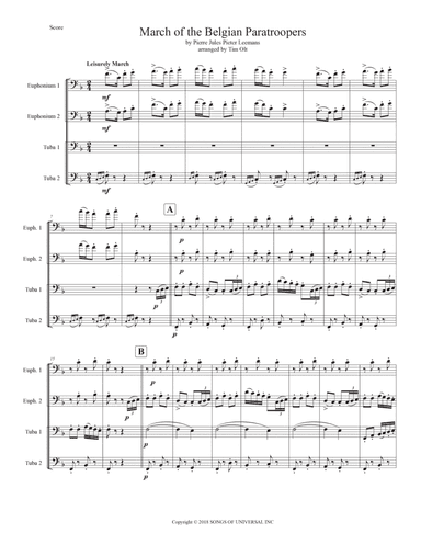 Belgian Paratroopers (arr. Tim Olt)