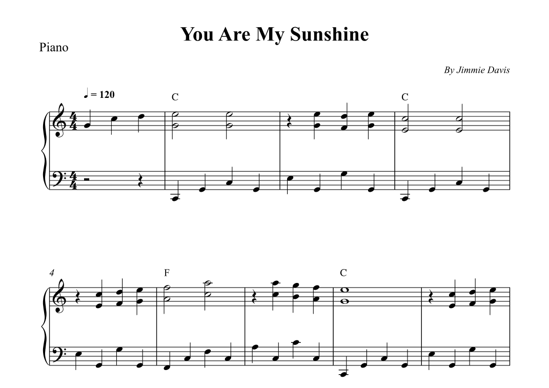 You Are My Sunshine (arr. Wesley S. SIlva)