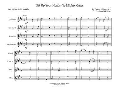 Lift Up Your Heads, Ye Mighty Gates (arr. Dominic Meccia)