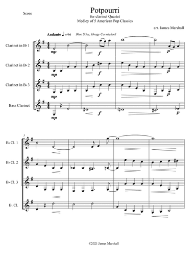 Blue Skies (arr. James Marshall)