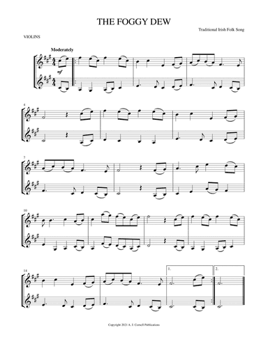 The Foggy Dew (arr. Mark Phillips)