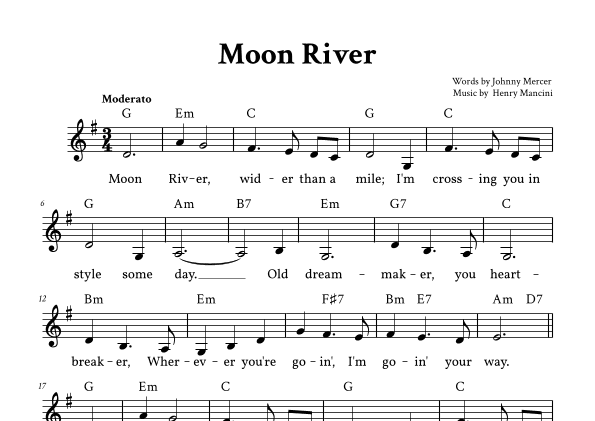 Moon River (arr. Yuri Noronha)