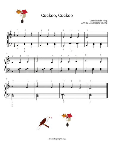 Cuckoo Cuckoo (Beginner to level 1) (arr. Lisa Ruping Cheng)