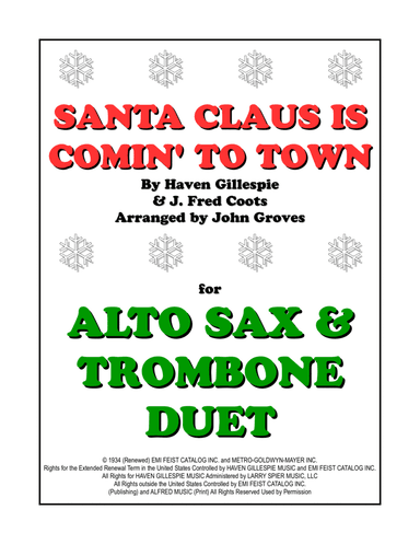 Santa Claus Is Comin' To Town (arr. John Groves)
