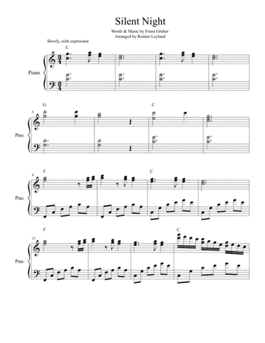 Silent Night (arr. Ronnie Leyland)