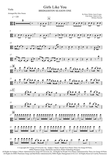 Girls Like You (arr. Alex Souza)