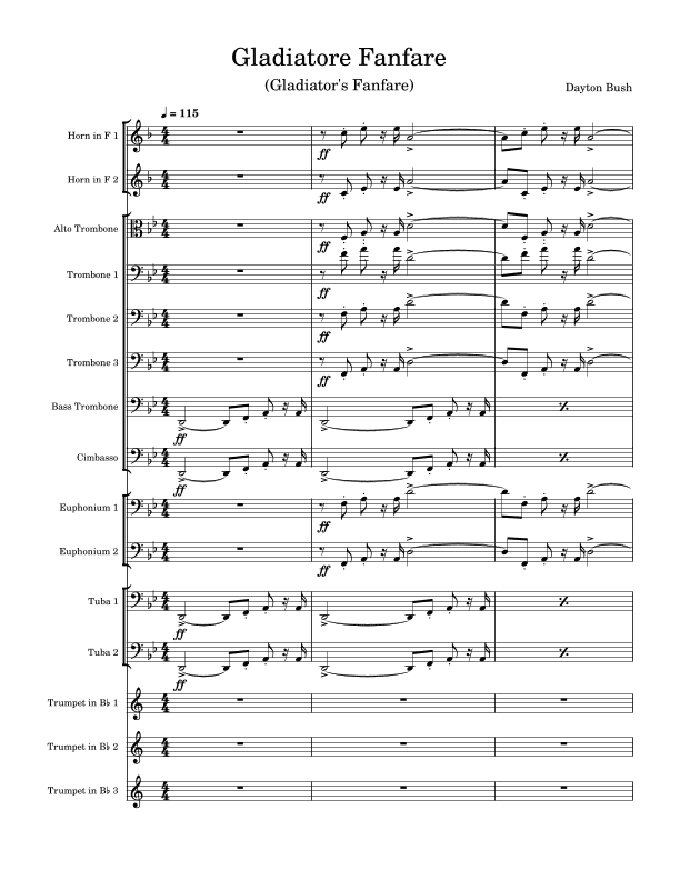 Gladiatore Fanfare