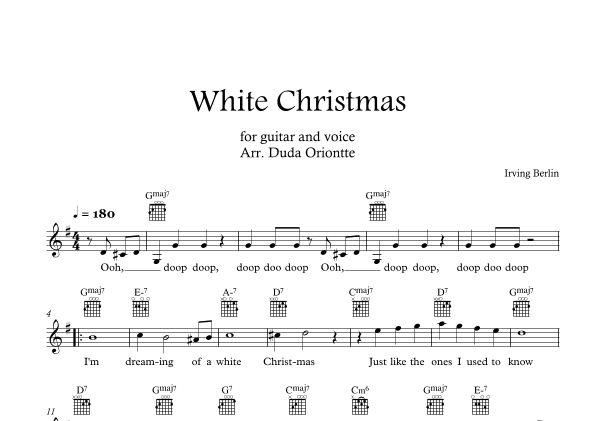 White Christmas (arr. Duda Oriontte)