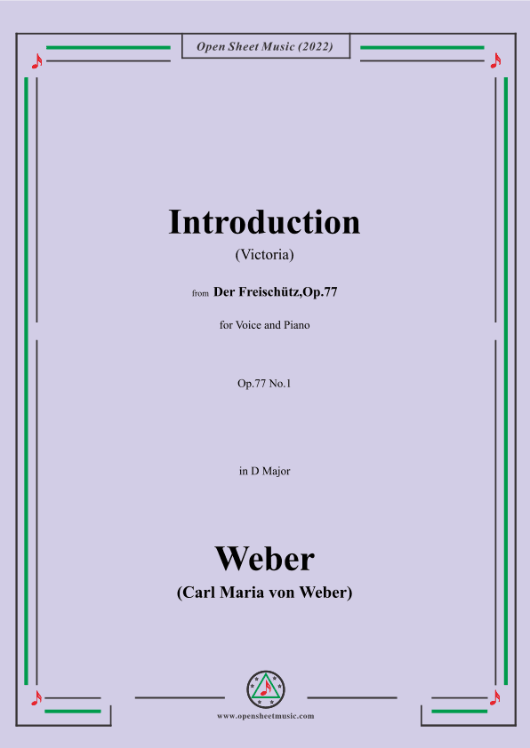 Weber-Introduction(Victoria),from 'Der Freischütz,Op.77' (arr. OSM Press)