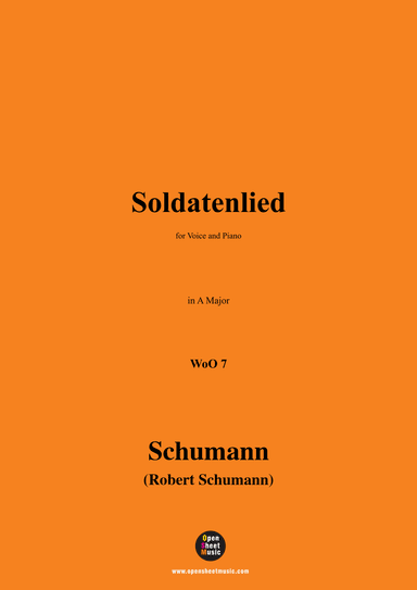 Schumann-Soldatenlied,WoO 7,in A Major (arr. MSM)