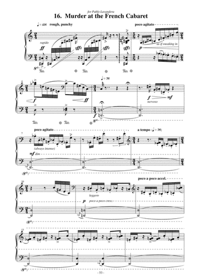 "Murder at the French Cabaret" - for Solo Piano [from the piano cycle "The Old Photo Box"]