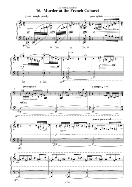 "Murder at the French Cabaret" - for Solo Piano [from the piano cycle "The Old Photo Box"]