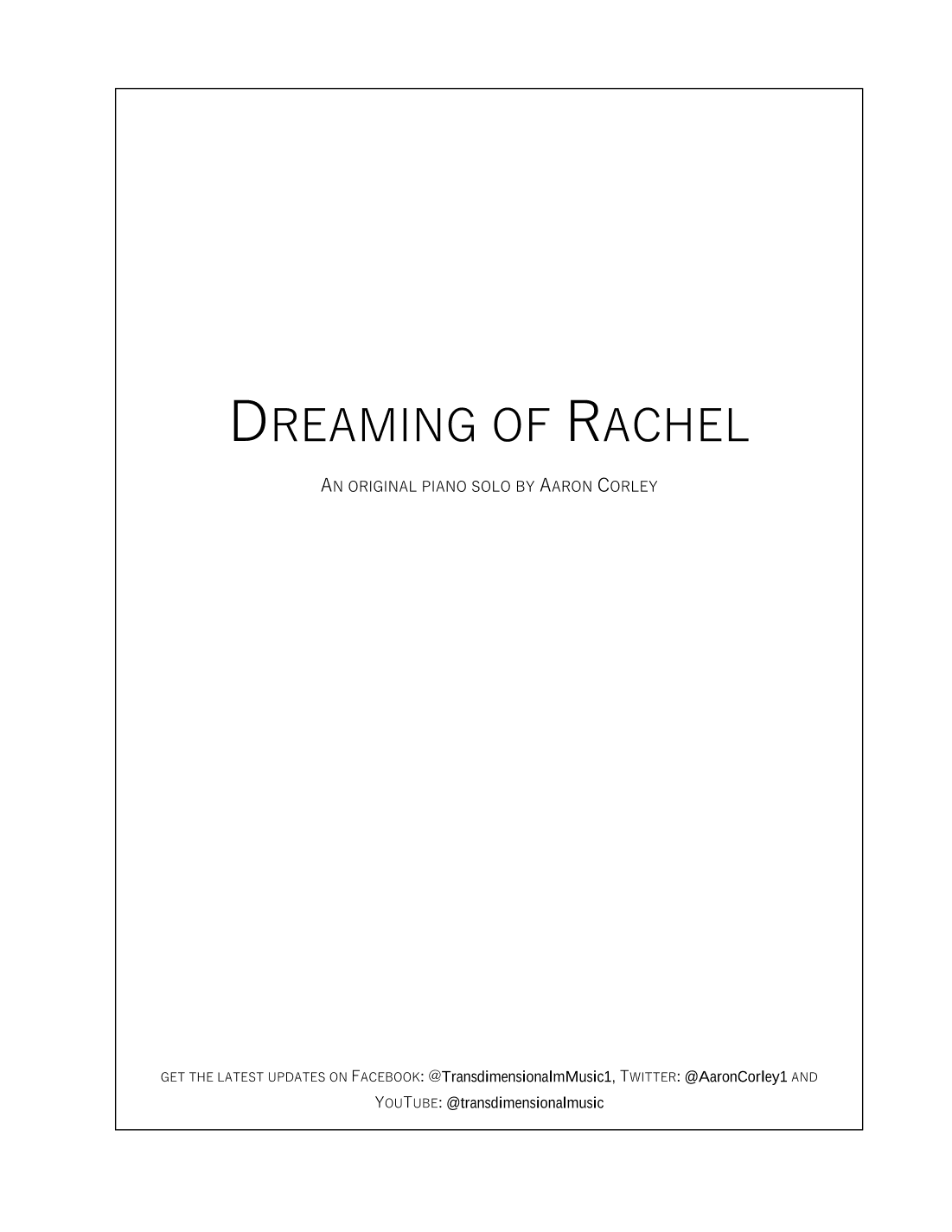 Dreaming of Rachel