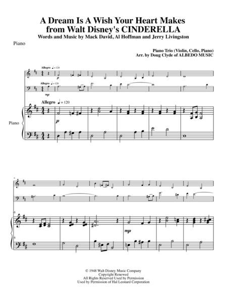 A Dream Is A Wish Your Heart Makes (arr. Doug Clyde)