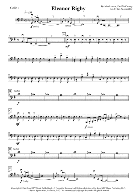 Eleanor Rigby (arr. Jan Angermüller)
