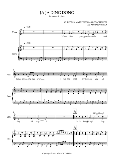 Ja Ja Ding Dong (arr. Adrian Varela)