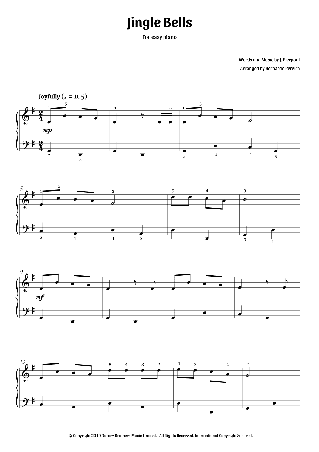 Jingle Bells (arr. Bernardo Pereira)