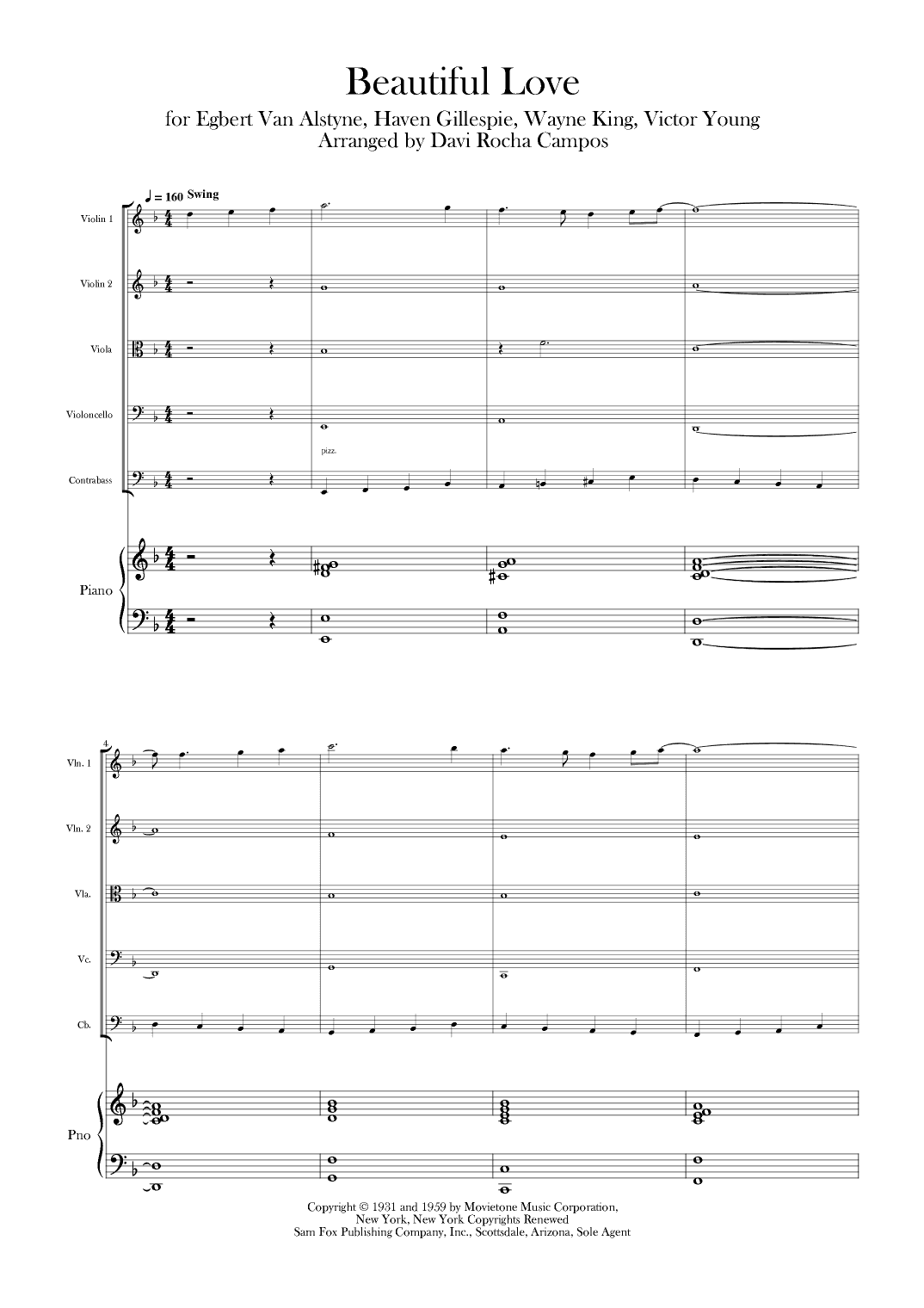Beautiful Love (arr. Davi Rocha Campos)