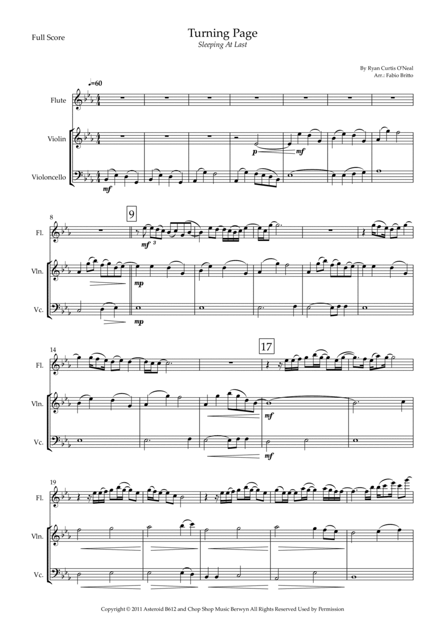 Turning Page (arr. Fabio Britto)