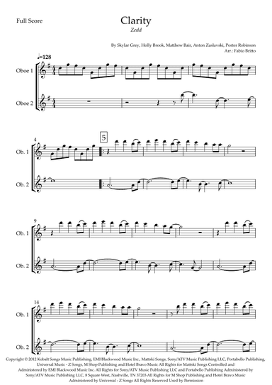 Clarity (arr. Fabio Britto)