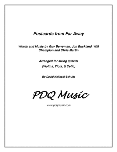 Postcards From Far Away (arr. David Kolinski-Schultz)