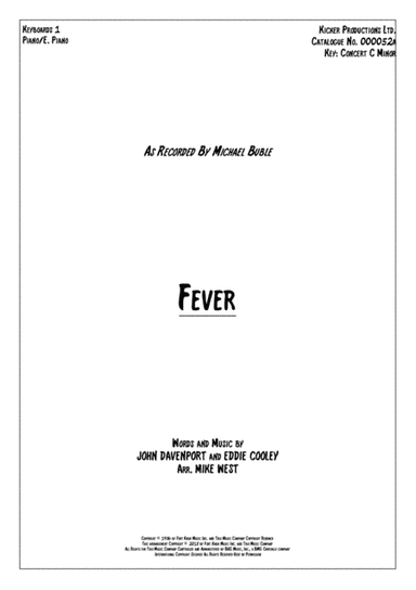 Fever (arr. Mike West)