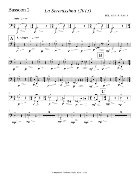 La Serenissima (2013) bassoon 2