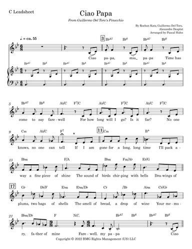 Ciao Papa (arr. Pascal Hahn)
