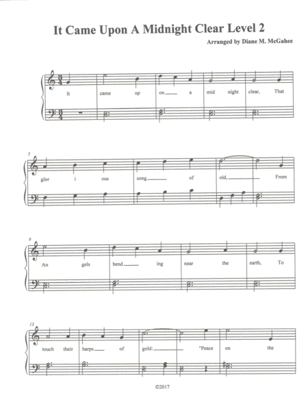 It Came Upon A Midnight Clear (arr. Diane M. McGahee)