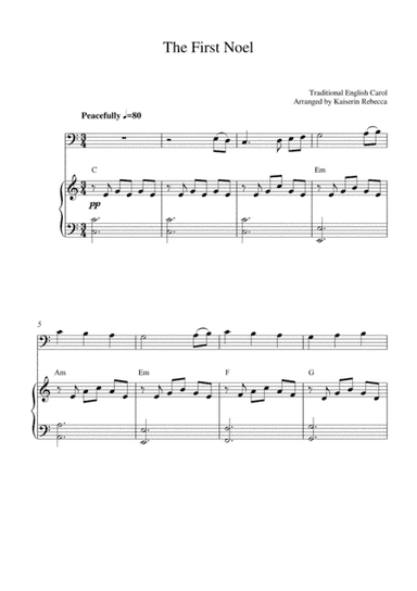 The First Noel (arr. Kaiserin Rebecca)