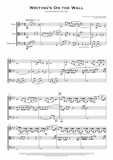 Writing's On The Wall (arr. Robert Newth)