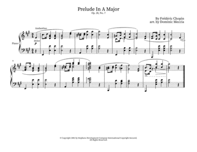Prelude In A Major, Op. 28, No. 7 (arr. Dominic Meccia)