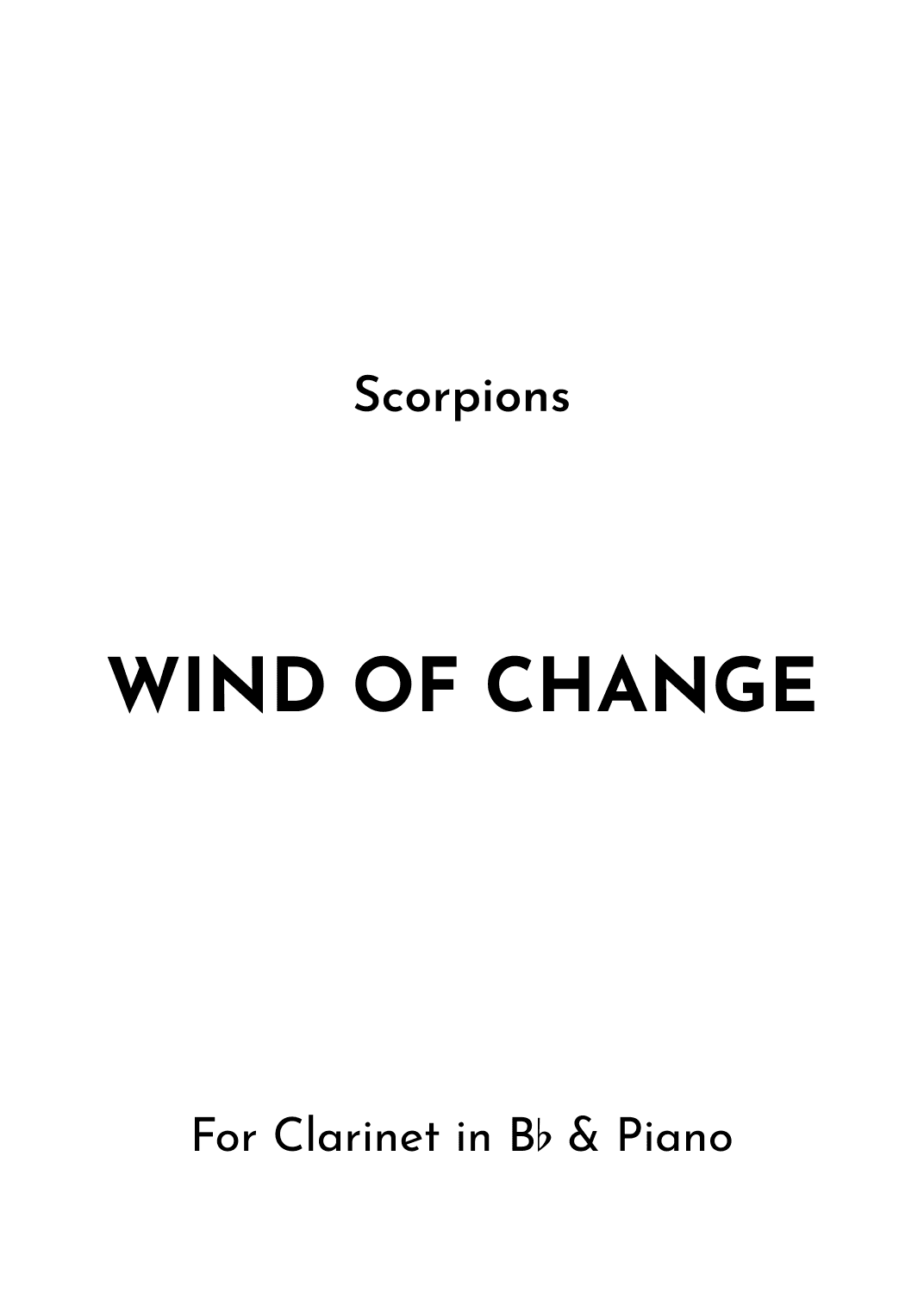 Wind Of Change (arr. Jireh J.)