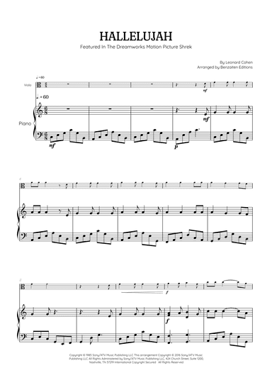 Hallelujah (arr. Benzaiten Editions)