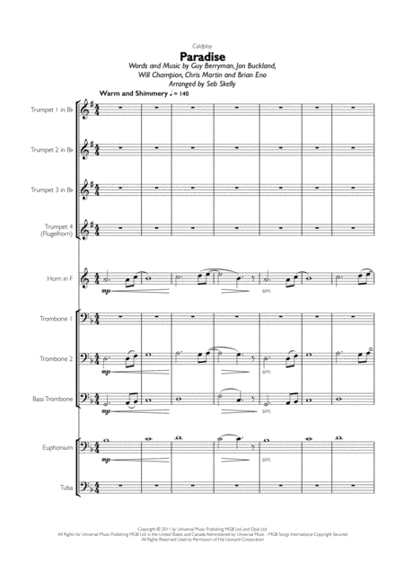 Paradise (arr. Seb Skelly)